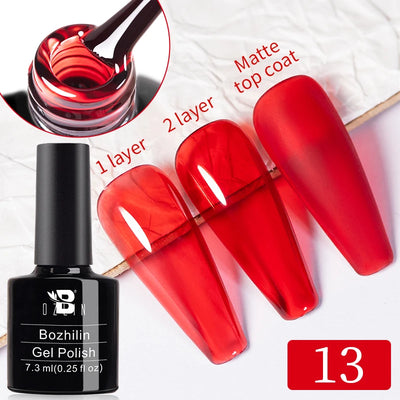 BOZLIN 15ML Super Top Coat  Function Gel No Wipe Matte Top Gel Transparent Soak Off  UV LED Nail Art Manicure Gel Varnish Primer - Fullshopping