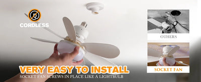 LED 40W ceiling fan light E27 with remote control for dimming, suitable for living room, study, household use, 85-265V - Fullshopping