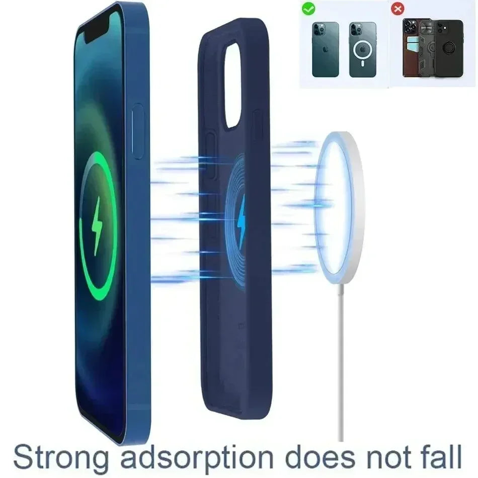 Fast Charger Original Magnetic Wireless Charging Device For iPhone 16 15 14 13 12 Pro Max Mini USB C 8 Plus XR X XS MAX Airpods - Fullshopping