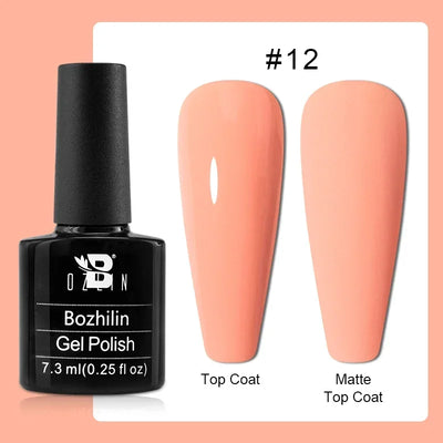 BOZLIN 15ML Super Top Coat  Function Gel No Wipe Matte Top Gel Transparent Soak Off  UV LED Nail Art Manicure Gel Varnish Primer - Fullshopping