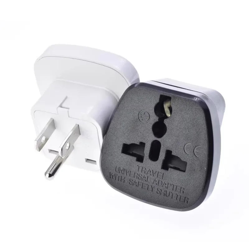 1pcs Universal American AU EU UK Swiss Italy to US travel adapter plug  Japan Canada Thailand Electric Power Convert Plug Type B - Fullshopping