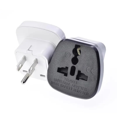 1pcs Universal American AU EU UK Swiss Italy to US travel adapter plug  Japan Canada Thailand Electric Power Convert Plug Type B - Fullshopping