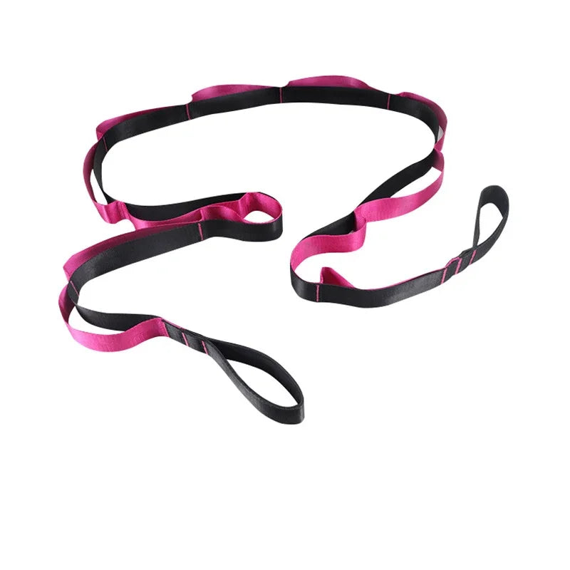 Stretching Strap Yoga Strap with Loops, Stretch Straps for Physical Therapy, Non-Elastic Exercise Strap for Pilates, Dance,Sport - Fullshopping