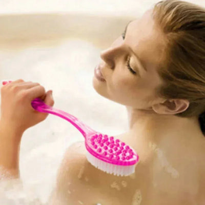 Bath Brush Back Ball Brush Bathroom Body Brushes Mud Back Scrubber Shower Massage Brushes - Fullshopping
