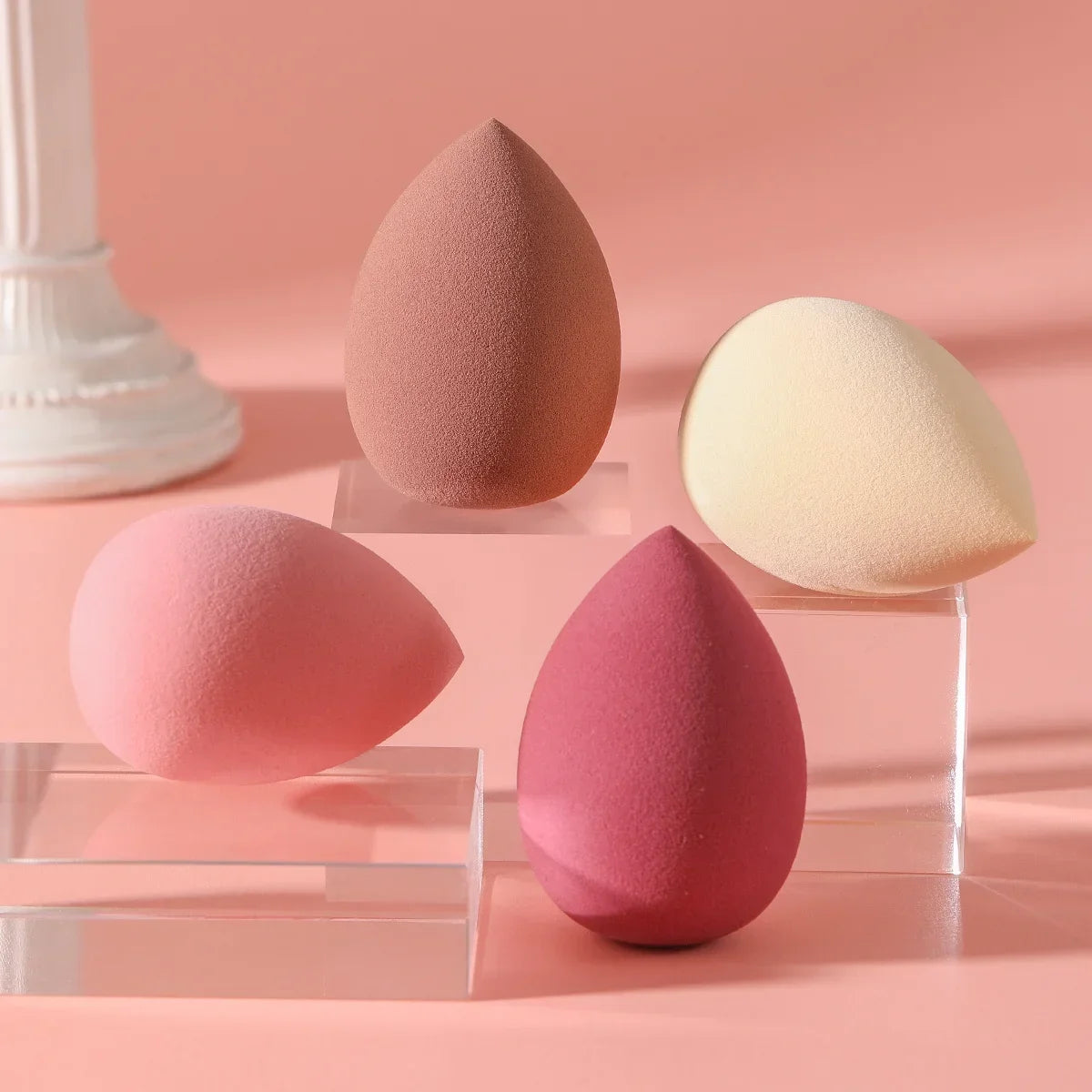 4 Pieces Makeup Sponge Blenders Blending Sponge Foundation Applicator Cosmetic Sponges makeup tools free shipping wholesale - Fullshopping