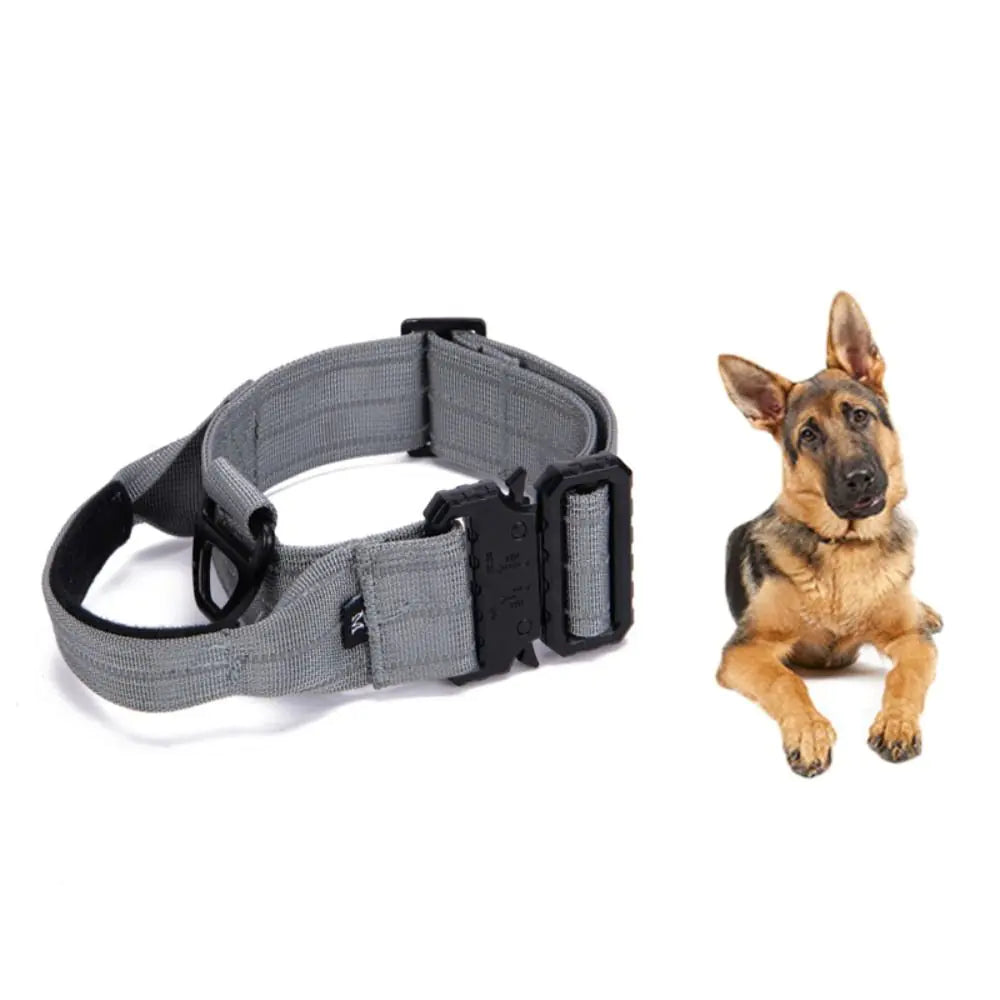 Tactical Reflective Nylon Dog Collar with Leash & Harness - Fullshopping