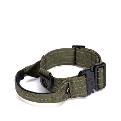Tactical Reflective Nylon Dog Collar with Leash & Harness - Fullshopping