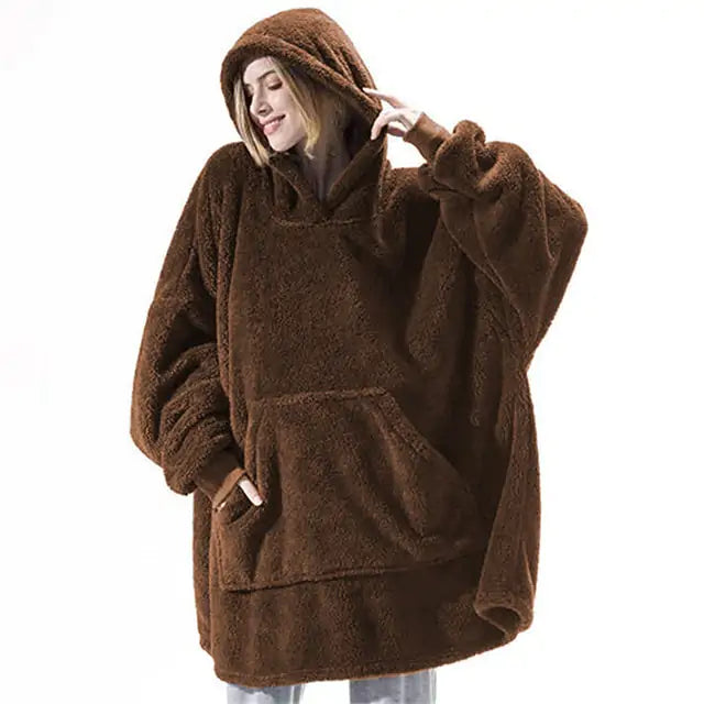 Oversized Hoodie Blanket & Socks - Fullshopping
