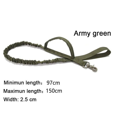 Tactical Outdoor Dog Leash for Large Dogs with Collar - Fullshopping