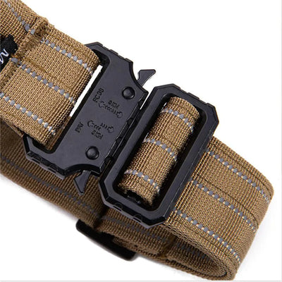 Tactical Reflective Nylon Dog Collar with Leash & Harness - Fullshopping