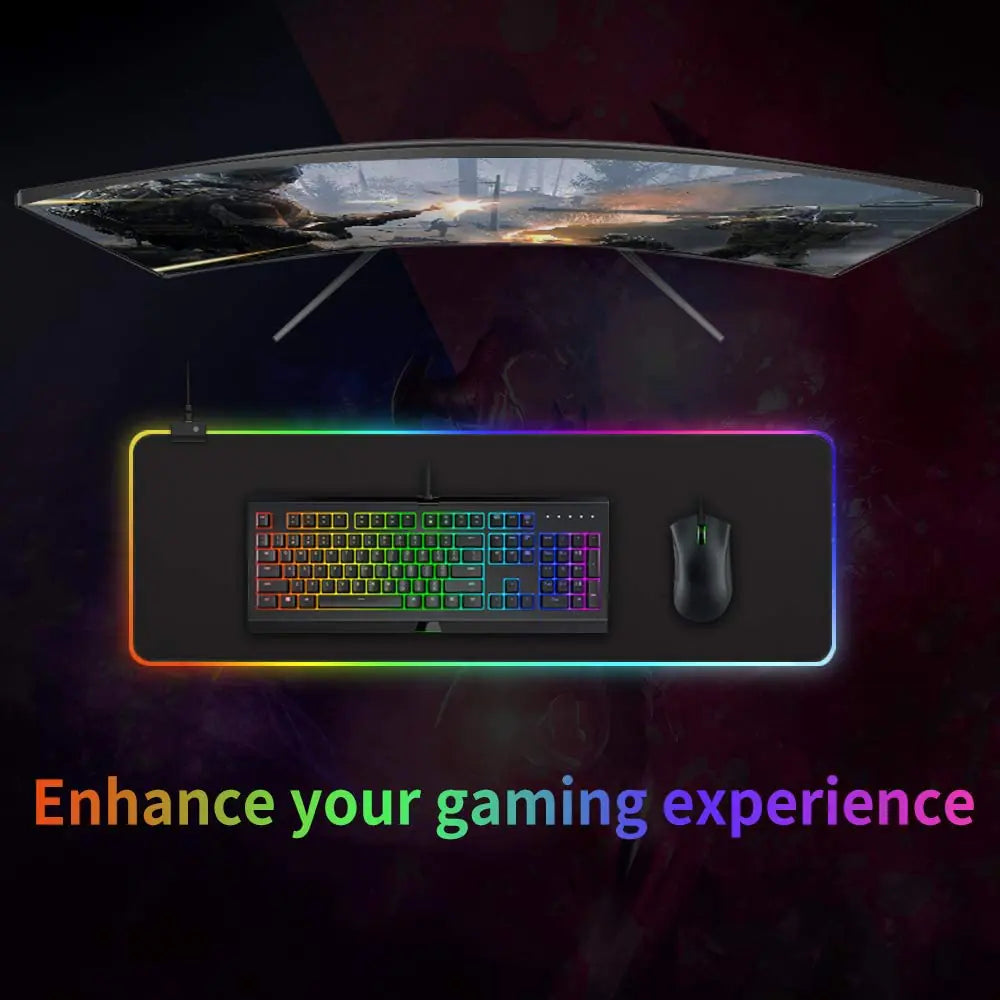 Gamer LED Mouse Pad Waterproof - Fullshopping