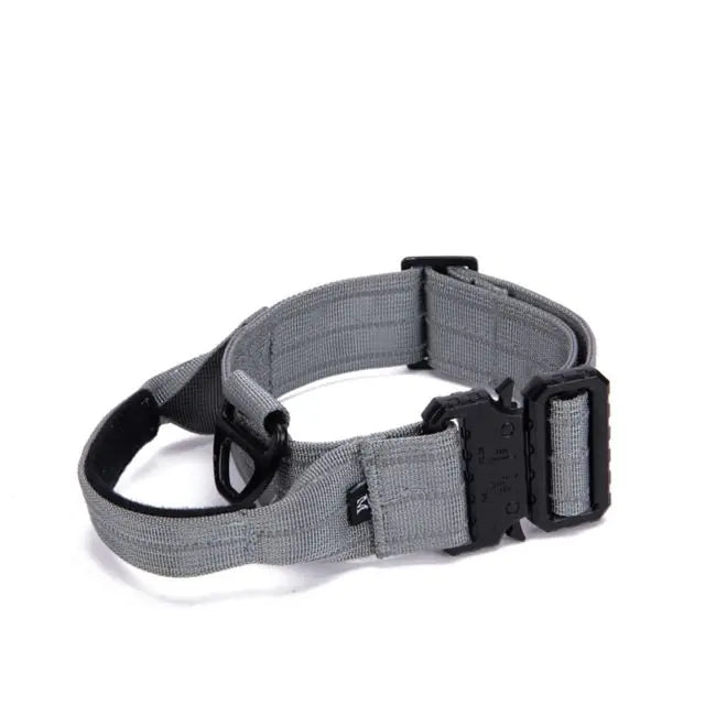 Tactical Reflective Nylon Dog Collar with Leash & Harness - Fullshopping