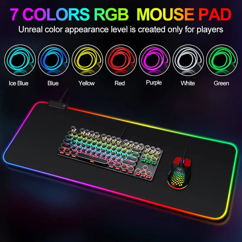 Gamer LED Mouse Pad Waterproof - Fullshopping