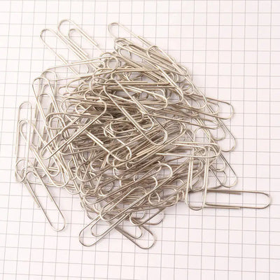 Paper Clip (28mm) Regular Silver (100/Pack) - Fullshopping