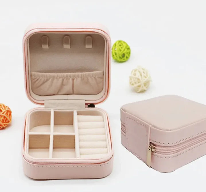 Compact PU Leather Jewelry Organizer - Fullshopping
