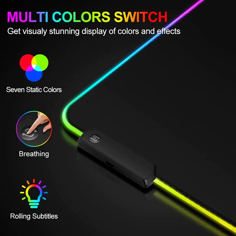 Gamer LED Mouse Pad Waterproof - Fullshopping
