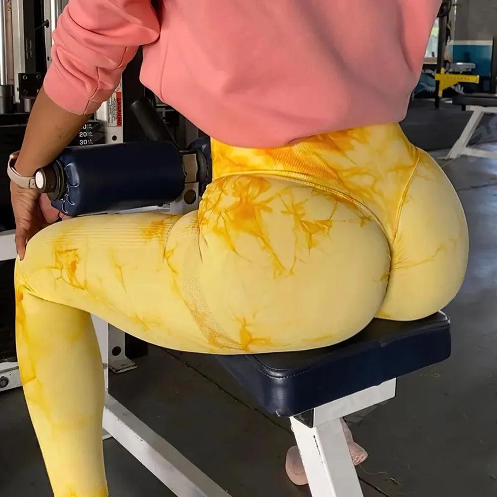 Seamless Tie Dye Leggings - fullshopping