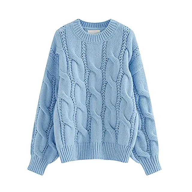 Women Fashion Knitted Pullovers Sweaters - fullshopping